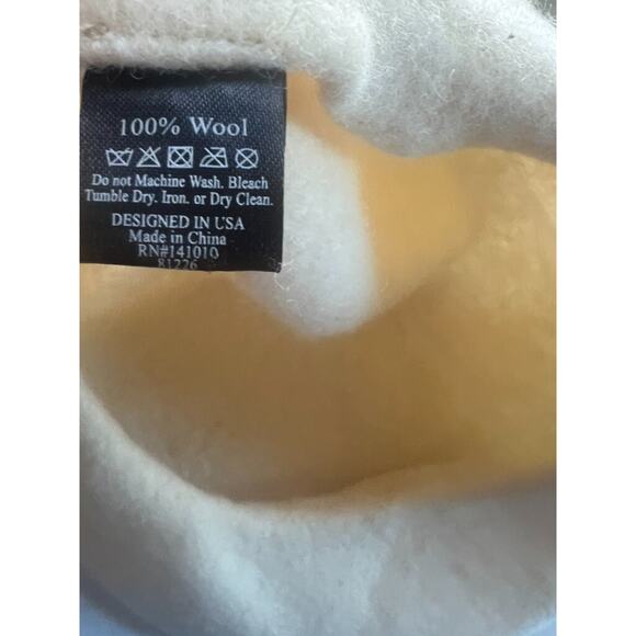 Vintage Berets Olive and Pique 100% Wool Brown and Beige - Picture 6 of 11